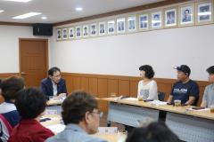 정자2동 단체장과의 간담회4번 사진
